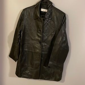 Liz Claiborne Leather Coat in size XL